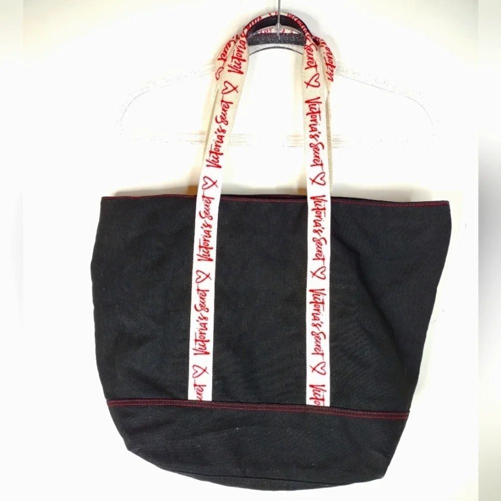 Victoria’s Secret black canvas tote bag